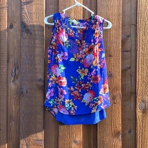 Sheer like tank blouse